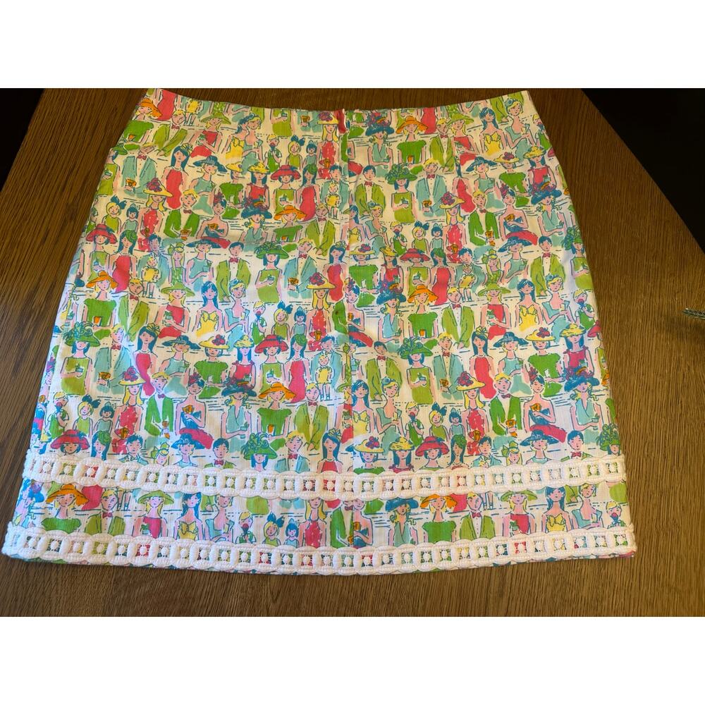 Lilly Pulitzer Roslyn Skirt Giddy Up Grandstand
Kentucky Derby EUC Sz 12 - Picture 2 of 10